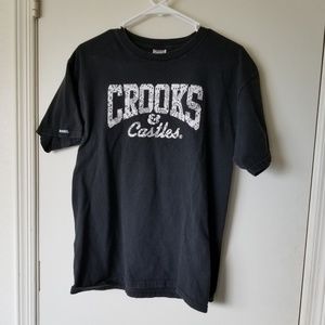 Crooks & Castles black short sleeve tshirt